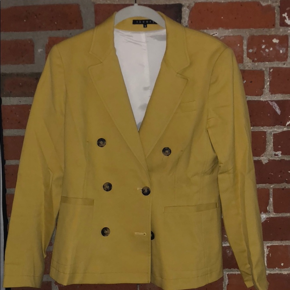Theory Mustard Blazer